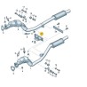 Support de suspension d'échappement Audi A6 C6 2005-2011 Support de suspension d'échappement Audi A6 C6 2005-2011
