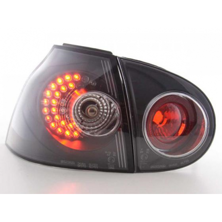 LED Feux arrieres pour VW Golf 5 (type 1K) An 2003-2008, noir