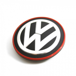 Cache moyeu GTI noir et rouge d'origine VW - 5G0601171BLYC