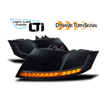 Feux arrière LTI Audi TT (8J) noir avec clignotant dynamique Feux arrière LTI Audi TT (8J) noir avec clignotant dynamique
