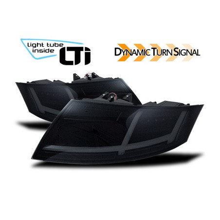 Feux arrière LTI Audi TT (8J) noir avec clignotant dynamique Feux arrière LTI Audi TT (8J) noir avec clignotant dynamique