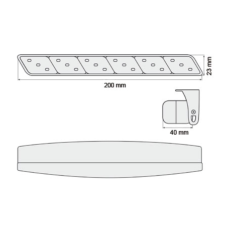  Feu stop à LED Noir SEAT LEON 1P 05-09 - BLSI01B