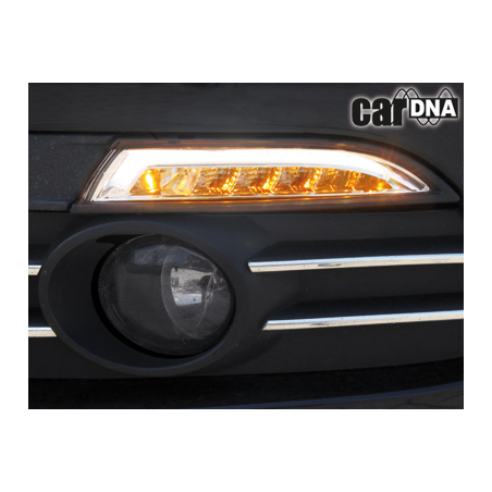 carDNA Clignotants LED avant Feux de position VW Scirocco III chromé
