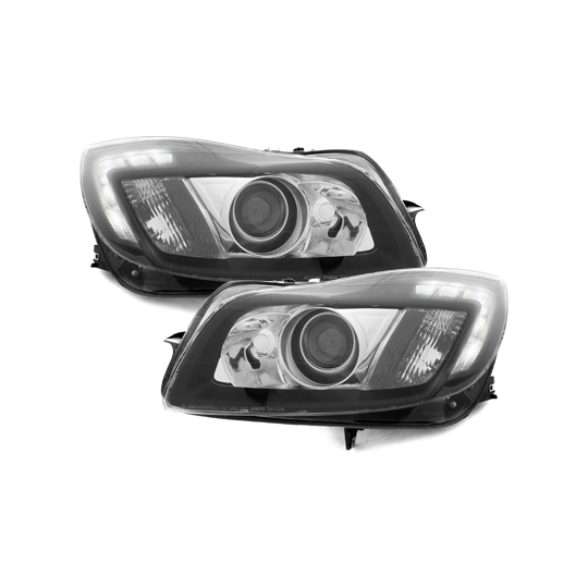 Headlights with daytime running lights Opel Insignia 10+ Black SWO17DLGXB
