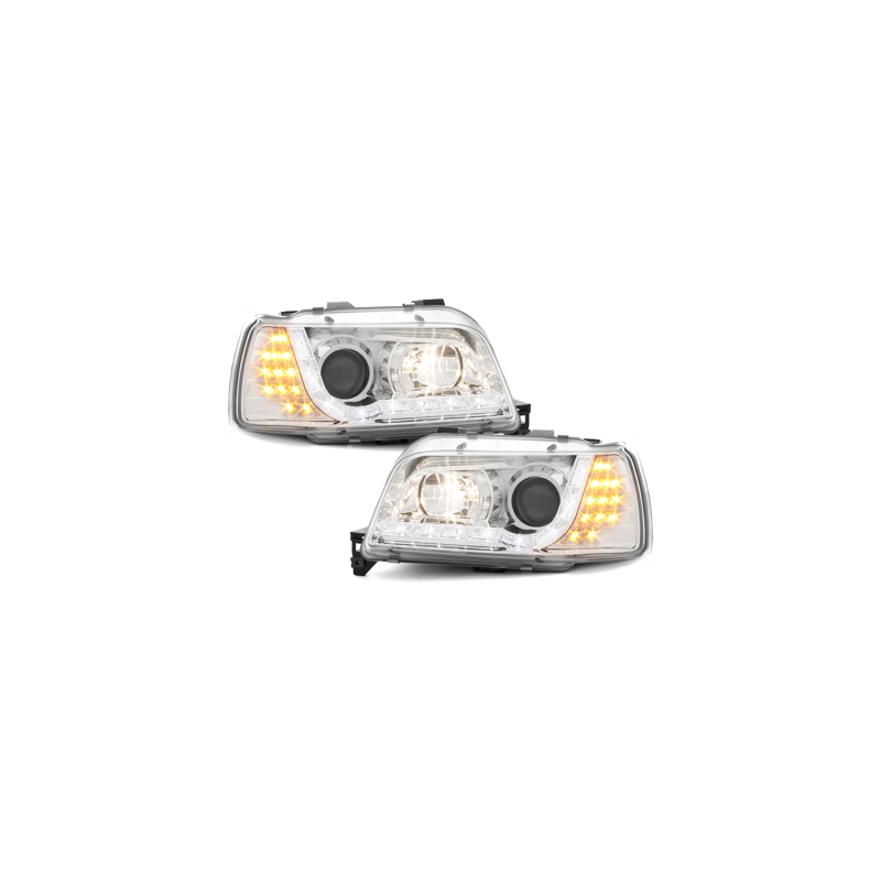 Headlights DAYLINE Renault Clio I 9096 with Led Daytime running light