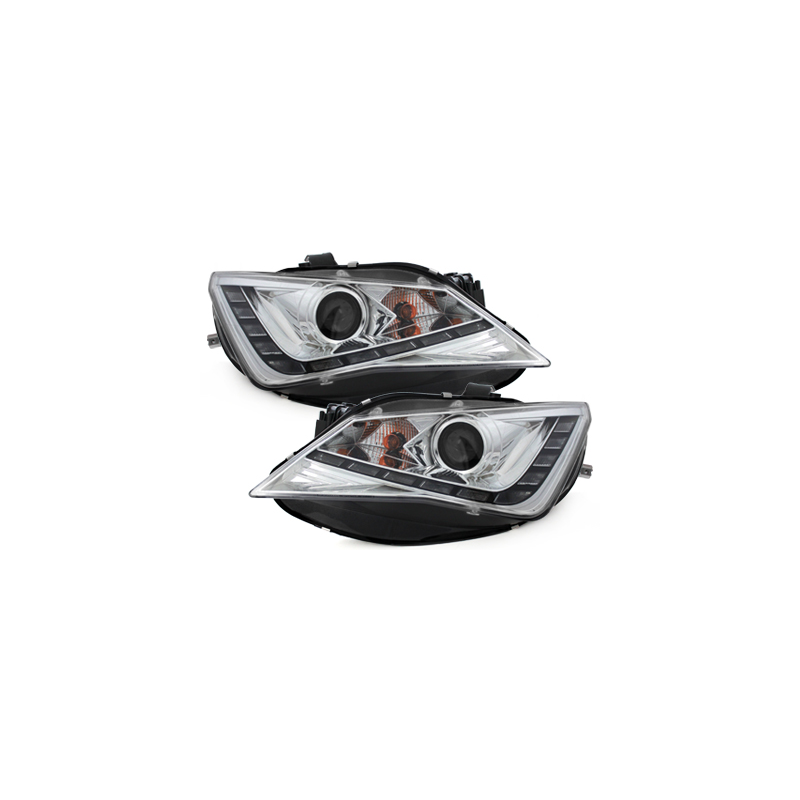 Phares avec feux diurnes Seat Ibiza 6J 12+_FR-Design chromé - SWSI09LGX