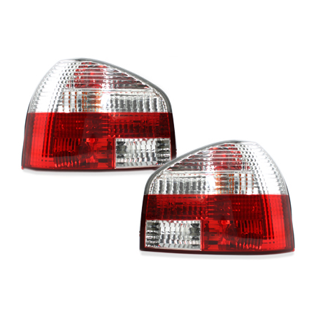  Feux Audi A3 8L 09.96-04 Rouge/Chrome -  RA01DRC