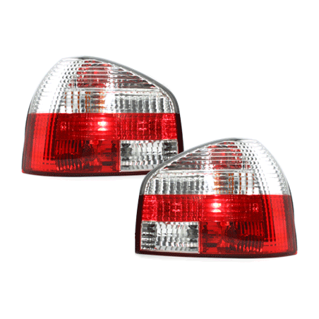 Feux Audi A3 8L 09.96-04 Rouge/Chrome - RA01DRC Feux Audi A3 8L 09.96-04 Rouge/Chrome - RA01DRC