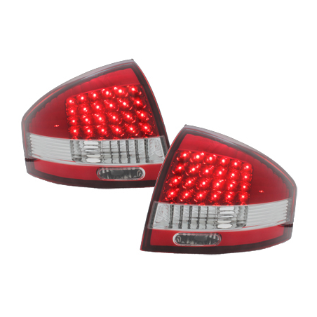 Feux LED Audi A6 97-04 rouge / cristal
