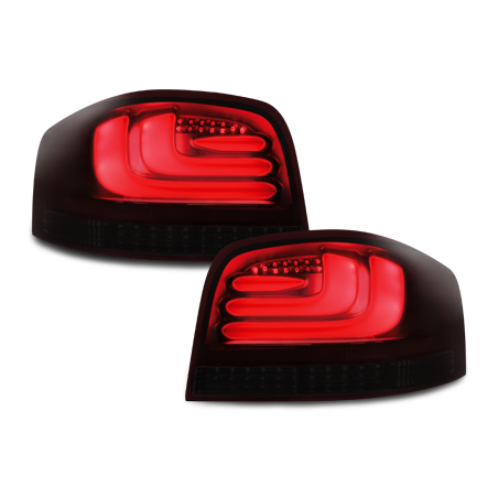 Feux LED Audi A3 8P 03-09 Noir/Rouge/Fume