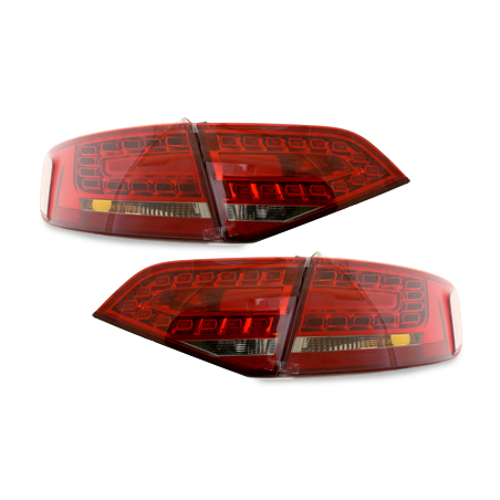 Feux LED Audi A4 B8 8K Berline  07+  rouge / cristal