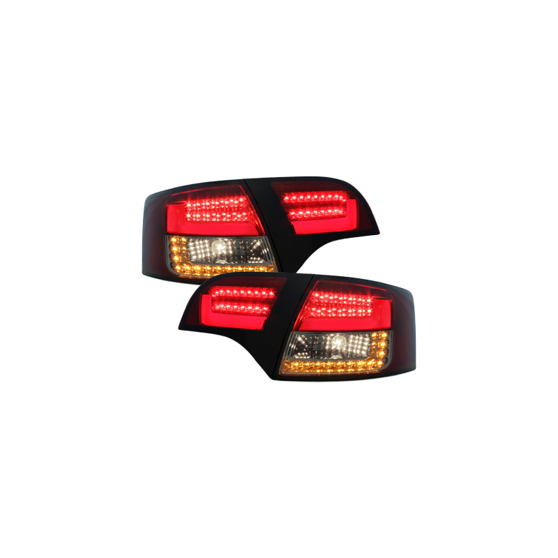 Feux arrière LITEC LED Audi A4 Avant B7 04-08-Rouge/Fumé - RA16LARS
