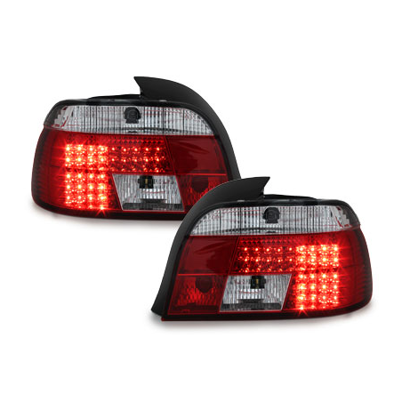 Feux arrière LED BMW E39 95-00  rouge/cristal