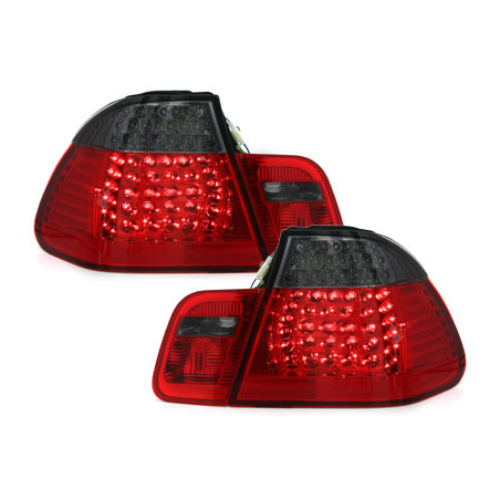 GAUCHE & DROIT DEL pour BMW e46 99-03 Verre Transparent Rouge-Noir 97i Feux Arrières SET GAUCHE & DROIT DEL pour BMW e46 99-03 Verre Transparent Rouge-Noir 97i Feux Arrières SET