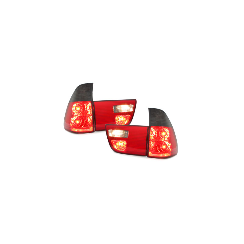 2 Feux Arrière Rouge Fumé Pour BMW X5 E53 (1999-2003) - Droite Et Gauche - Neufs