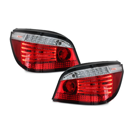 Feux arrière à LED BMW E60 04.03-03.07  rouge/cristal