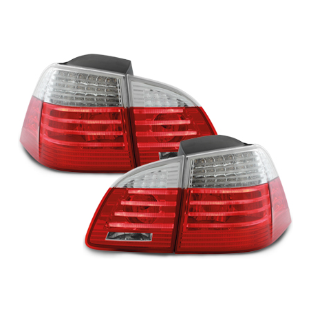 Feux arrière LED BMW E61 Touring 04-07 - Rouge/Cristal