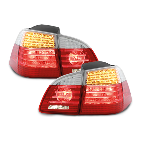 Feux arrière LED BMW E61 Touring 04-07 - Rouge/Cristal