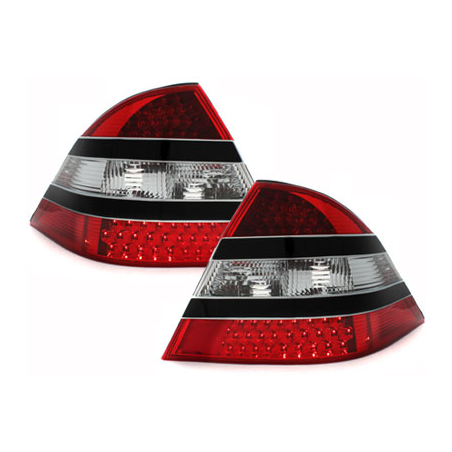 Feux arrière LED Mercedes Benz W220 S-Kl.Noir/red/ cristal