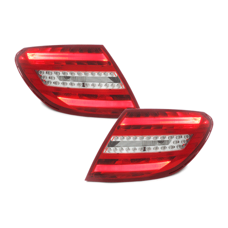 Feux arrière LED Mercedes Benz C W204 06-10_Rouge/crys