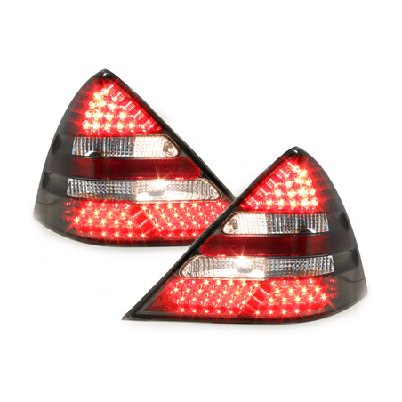 FEUX ARRIERES MERCEDES SLK R170 04/1996-04/2004 LED BLANC ROUGE CRISTAL 