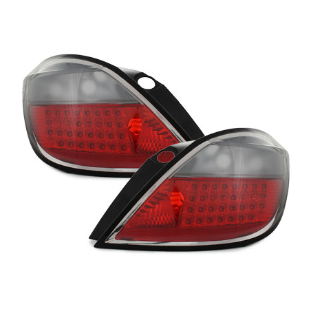 Feux arrière LED Opel Astra H 5T 04+  rouge/Fumé