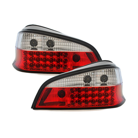 Jewel-style CLEAR Tail Lights to fit 1996 onwards PEUGEOT 106