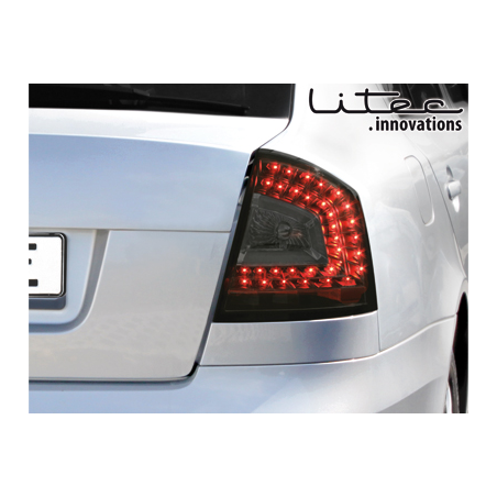 LITEC LED Rückleuchte Skoda Octavia 1Z Lim 04-11 Noir/Fumé