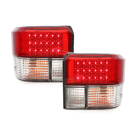 Feux arrière LED VW T4 90-03 - Cristal/Rouge