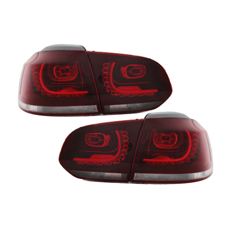 Feux LED rouge clair CAN-BUS Golf 6 Gti R-line - RV39ADLRC