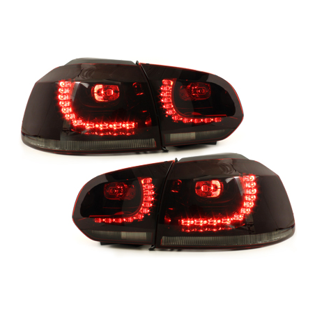 Feux LED rouge fumé CAN-BUS Golf 6 Gti R-line - RV39ADLRS Feux LED rouge fumé CAN-BUS Golf 6 Gti R-line - RV39ADLRS