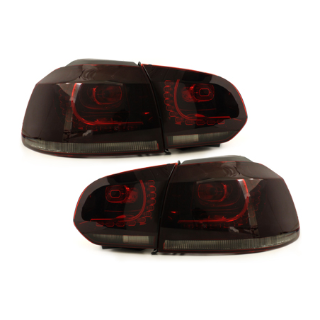 Feux LED rouge fumé CAN-BUS Golf 6 Gti R-line - RV39ADLRS Feux LED rouge fumé CAN-BUS Golf 6 Gti R-line - RV39ADLRS