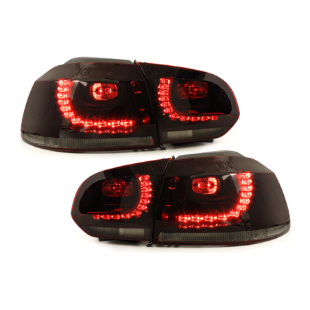 Feux LED rouge fumé CAN-BUS Golf 6 Gti R-line - RV39ADLRS Feux LED rouge fumé CAN-BUS Golf 6 Gti R-line - RV39ADLRS