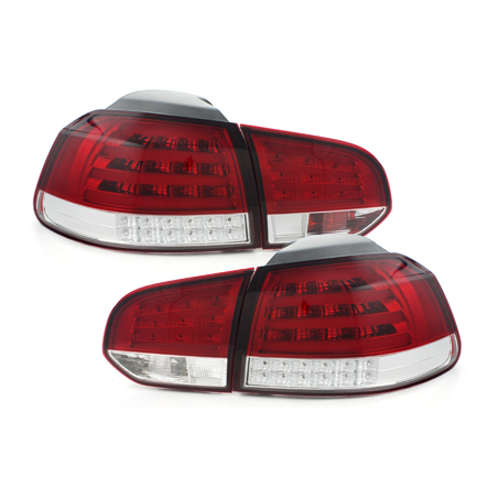  Feux arrière LED VW Golf VI  rouge/cristal -  RV39ALRCL