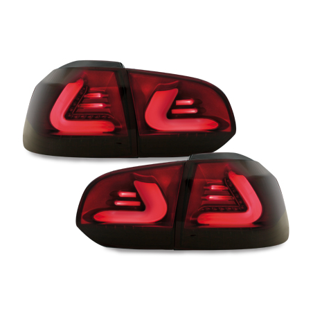  Feux arrière LED VW Golf VI LIGHTBAR rouge/fume -  RV39LLRS