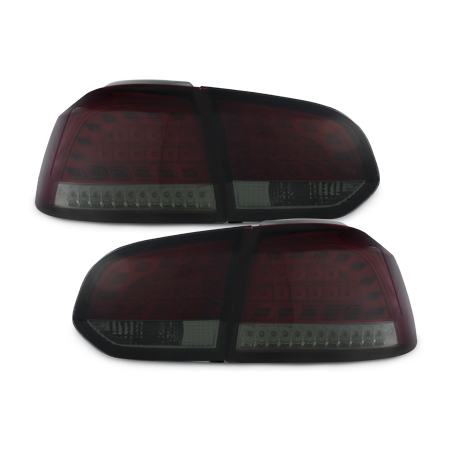  Feux arrière led LITEC VW Golf VI cligno LED Rouge/Fumé -  RV39LRS