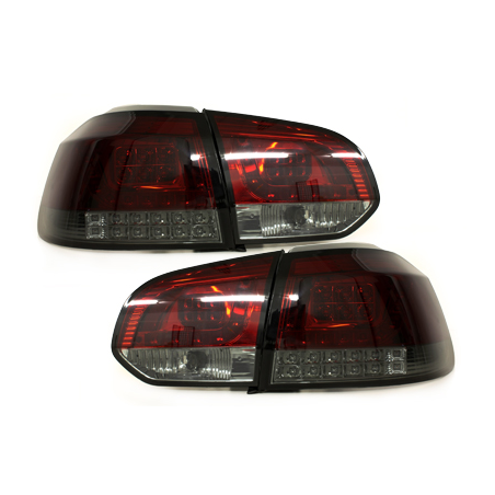  Feux led VW Golf VI cligno LED Rouge / Fumé -  RV39SLRSL