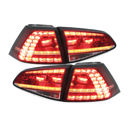  Feux arrière LED VW Golf 7 Rouge/Cristal_GTI-LOOK -  RV50SLRC