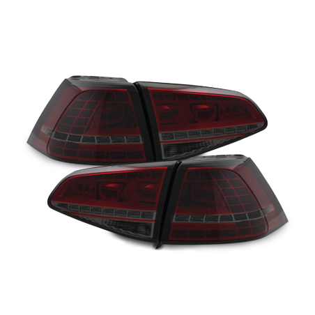 Feux arrière LED VW Golf 7 Rouge/Fumé - RV50SLRS