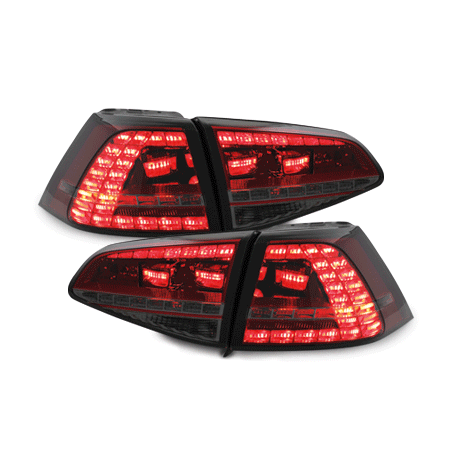 Feux arrière LED VW Golf 7 Rouge/Fumé - RV50SLRS