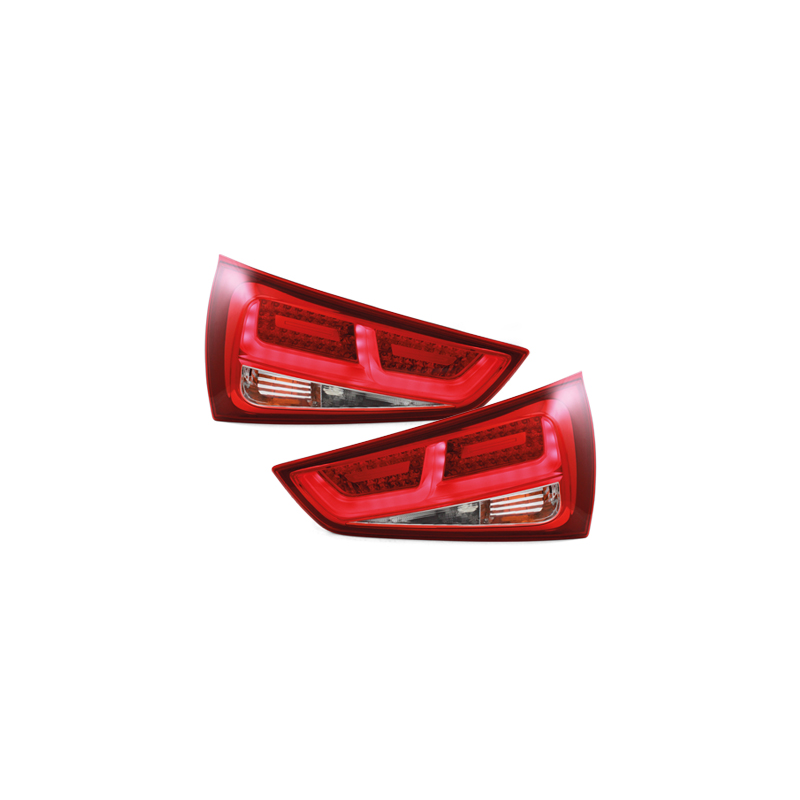 LED taillights Audi A1 2011+ Red/Clear RA20DLRC