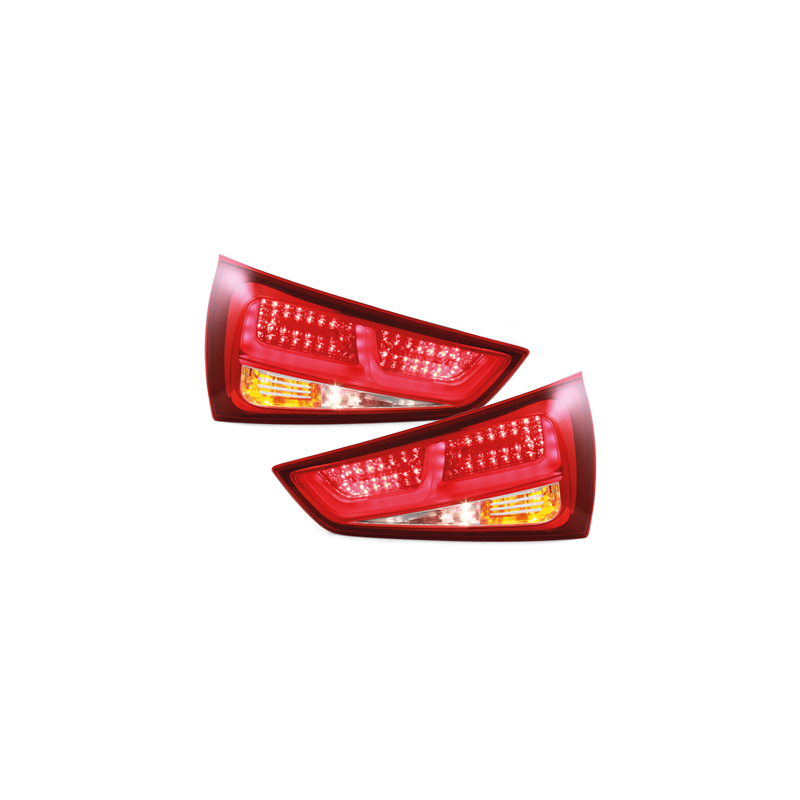 LED taillights Audi A1 2011+ Red/Clear RA20DLRC