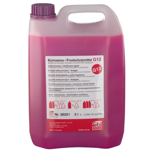 Liquide de refroidissement G13 5L Compatible G12/G12+/G12++