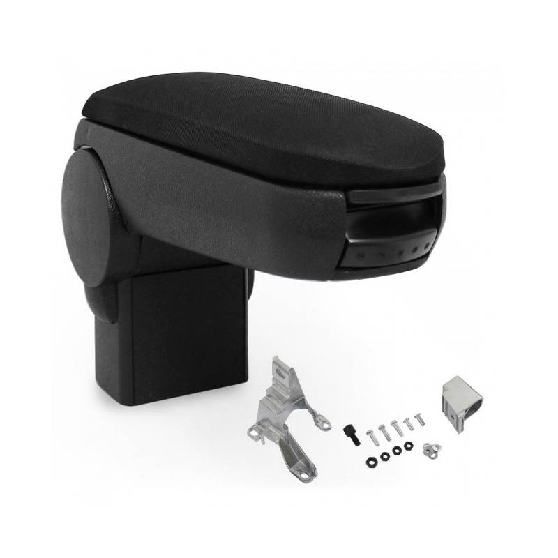 Accoudoir Central En Tissu Noir Pour Skoda Fabia 2 - Housse De Console Centrale
