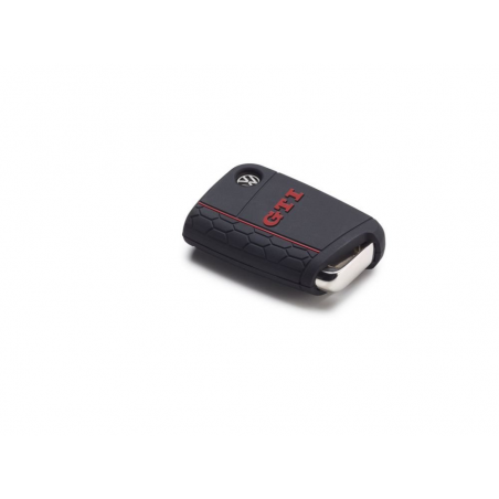 Housse de clé GTI pour clé de contact, garniture d'origine VW Golf 7 (5G), couverture noire et rouge.