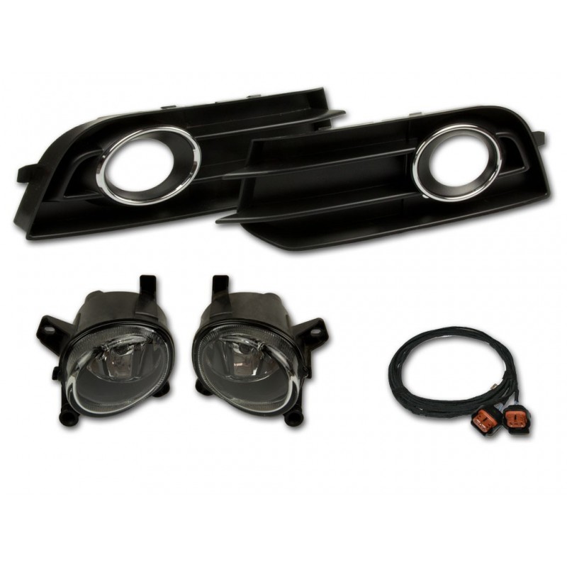 TRASKA Cache Antibrouillard Avant Pour Audi A1 S Line 8X (2011-2014) - Grille De Phare Pare-chocs - ABS Noir