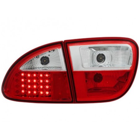 Feux arrière à LED Seat Leon 99-05 Rouge/Cristal
