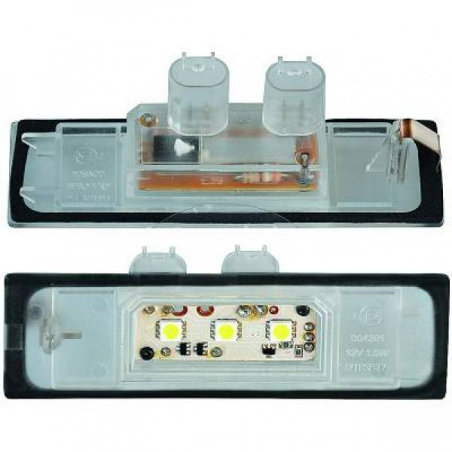 Feu Arrière LED Pour Plaque D'immatriculation - ABS Et Métal - Universel Pour Camping-car, Remorque - Neuf