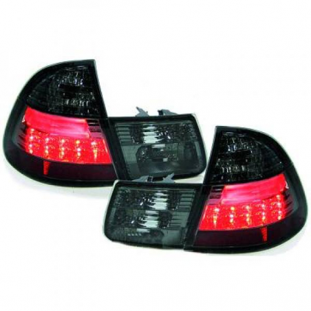 feux arrières design, LED,  rouge/noir,        BMW E46, AVANT