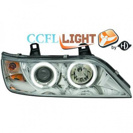 phares design angel eyes, CCFL Cool Lights, chrome, H1/H1   BMW Z3,